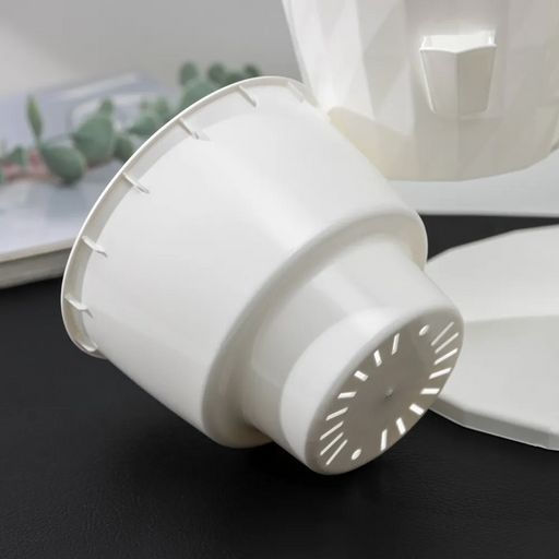 Кашпо RUBY Трио Цв. Белый (Арт. КШ-5436) - Вмс фото 5