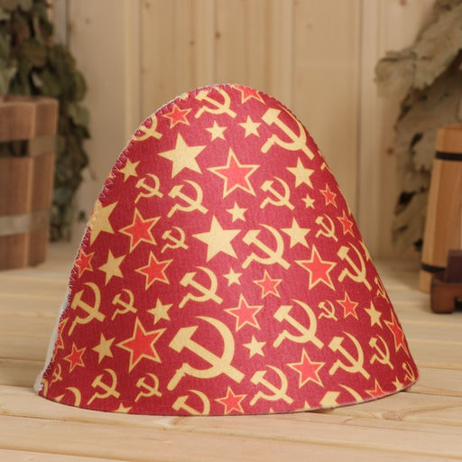 Шапка для бани СССР принт