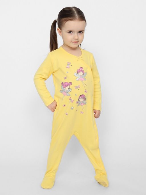 CRB wear/CSNG 90155-30-347 Комбинезон для девочки,желтый/Ex.Cherubino  фото 3