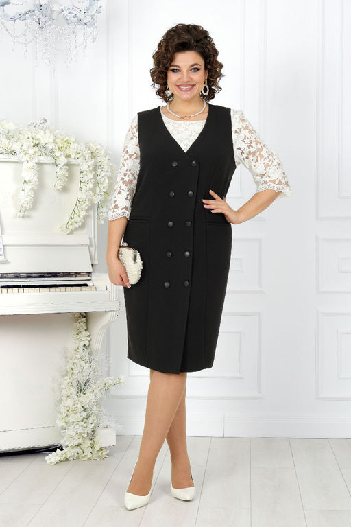 Сарафан Ninele 7443 черный фото 7