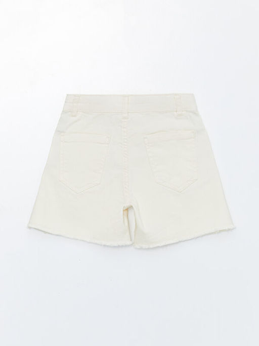 ?i?ek Bask?l? Gabardin K?z ?ocuk ?ort - Waikiki фото 2
