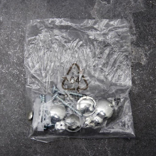 Рейлинговая система для кухни Доляна, базовый набор, 10 предметов, хромированная