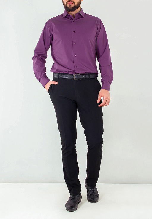 Сорочка мужская длинный рукав GREG 730/139/PL/Z  фото 4