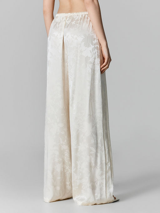 Брюки женские прямые бежевые с цветочным принтом - Mark formelle фото 3