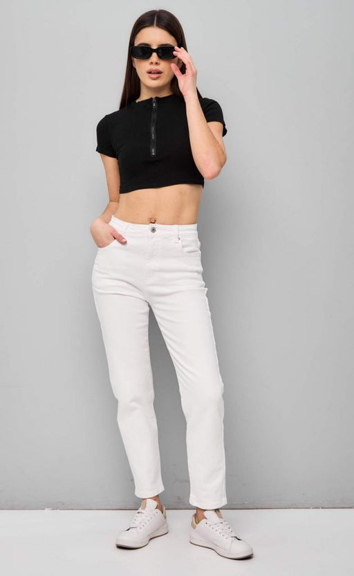 Джинсы P412-0114 white