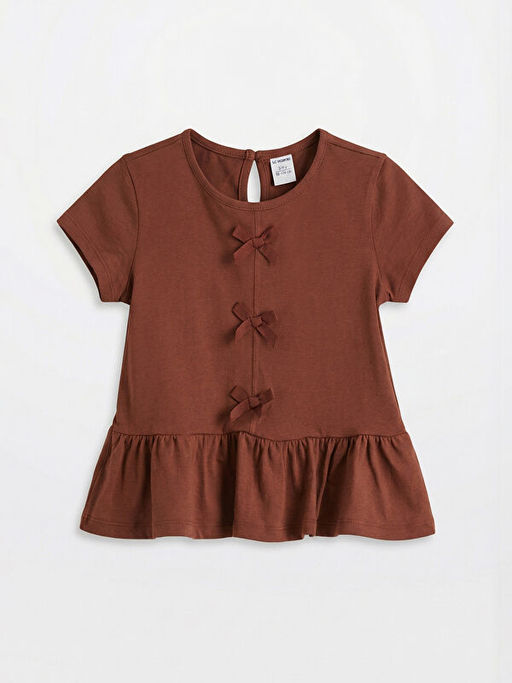 Fiyonk Detayl? K?z ?ocuk Ti??rt 2li