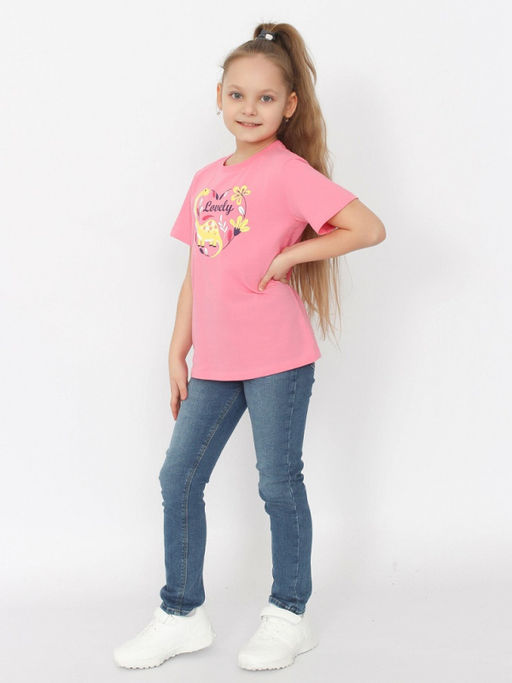 CRB wear / HSKG 63841-27 Футболка для девочки,розовый/Ex.Cherubino  фото 2