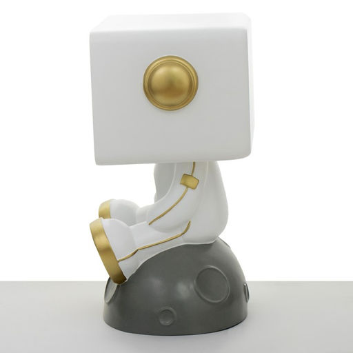 Лампа настольная «Космик», светодиодная, 3Д, ночник, USB, серая, 35×25×47 см