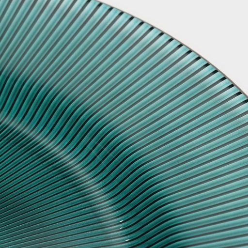 Тарелка-блюдо подстановочное Эмеральд, d=33 см, с серебряной отводкой, стекло, зелёная - Magistro фото 4