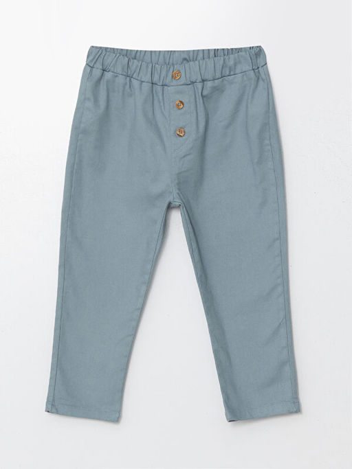 Beli Lastikli Erkek Bebek Pantolon