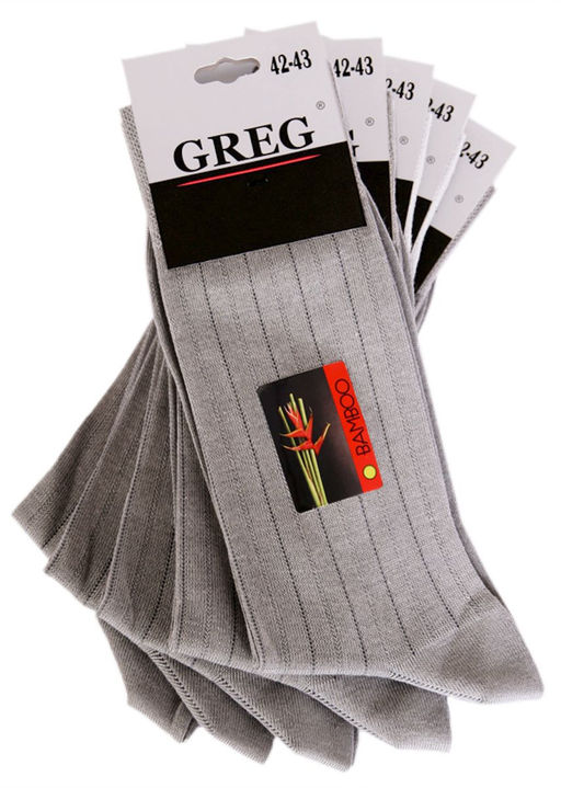 Носки мужские (в упаковке 5 пар) GREG G-12/03 серый