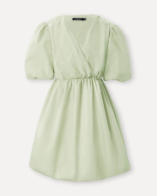 Светло-зеленое мини-платье - Incity фото 11