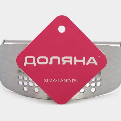 Пресс для чеснока Доляна Steel, 10×5 см, цвет серебряный