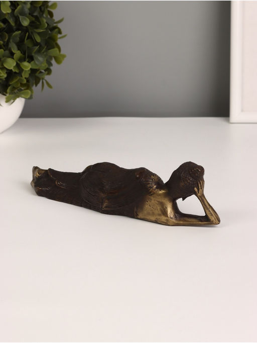 Сувенир «Спящий Будда», 21×4×5 см, бронза