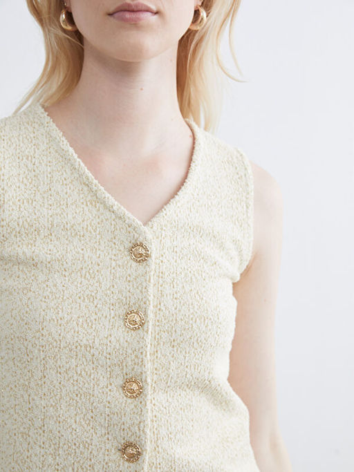 V Yaka Ekose Kad?n Yelek