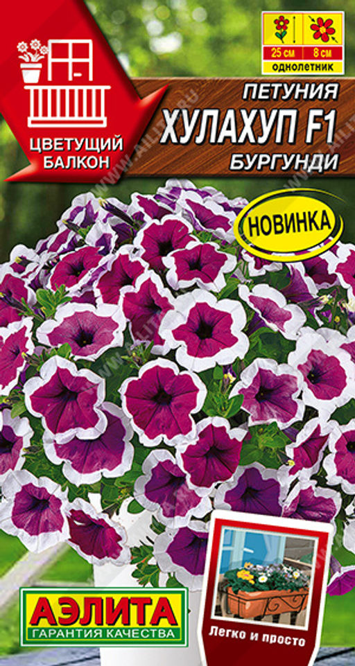 Петуния Хулахуп F1 бургунди