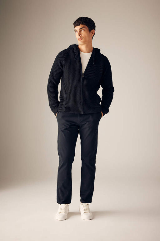 Кардиган из ткани Selanik стандартной посадки с капюшоном - Defacto фото 2