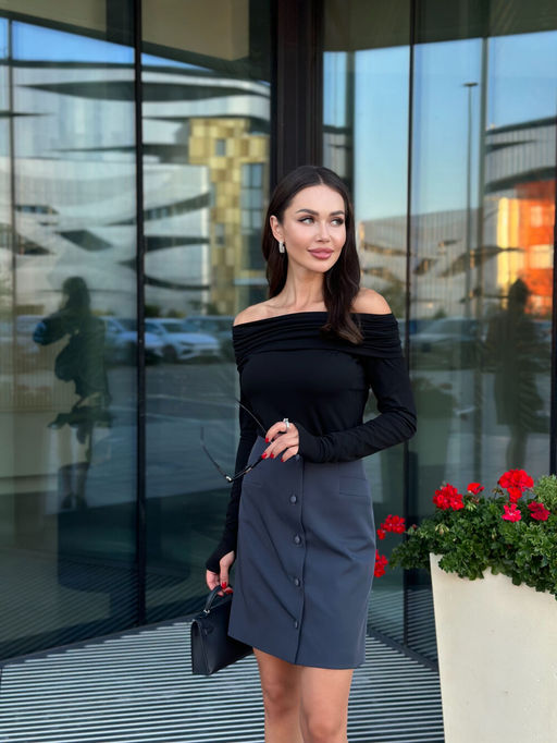 Юбка AURA 5067-170 темно-серый, графит фото 4