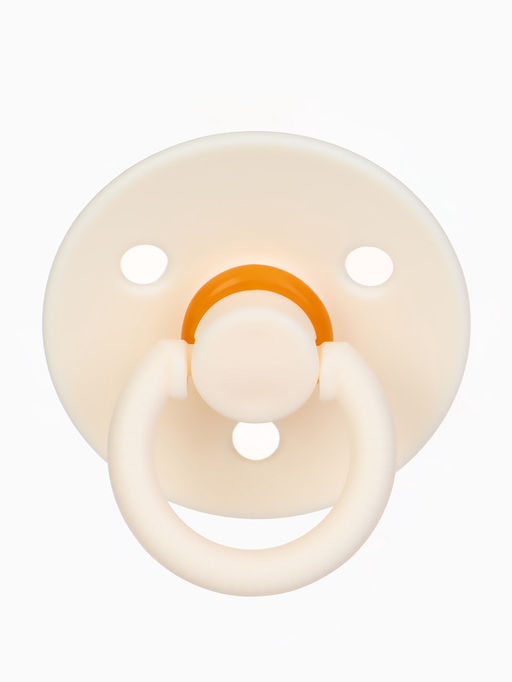 Соски-пустышки, от 0 мес., латекс, классические, в контейнере, набор из 2 шт., персиковый/айвори, M&B