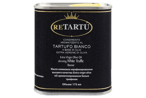 Масло оливковое RETARTU ароматизированное белым трюфелем Extra Vergine 175 мл, жесть, ИТАЛИЯ