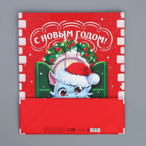 Пакет ламинированный вертикальный Новогодние чудеса, M 26 30 9 см - Дарите счастье фото 8