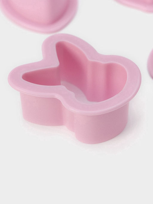 Формы для печенья Доляна «Пасхальный», набор 6 шт., 8×7×2 см, пластик, розовые