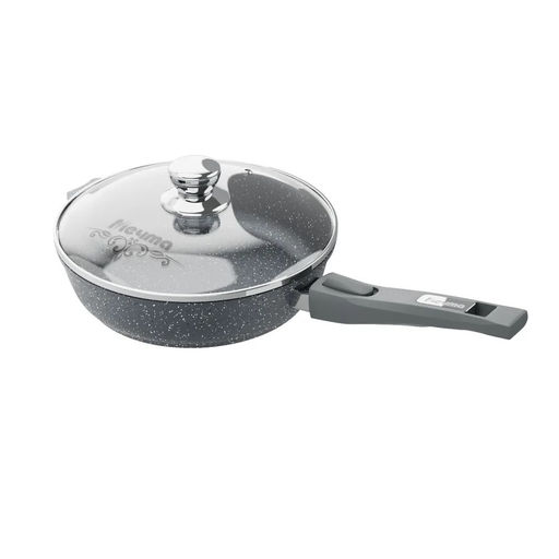 ГРАНИТ Сковорода 26см со съемной ручкой и стекл. крышкой, арт. с026701