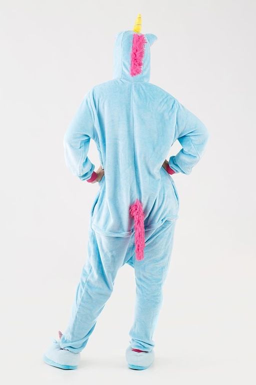 Пижама кигуруми голубой Единорог