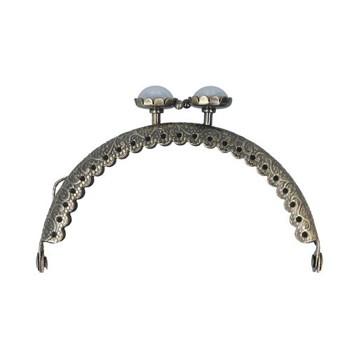 Gamma FER-14 Застежка для сумки фермуар 8.5 x 4.5 см 5 х 1 шт. №02 под состаренную бронзу