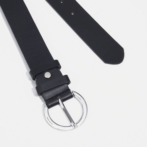 Ремень женский, ширина 3,5 см, винт, пряжка метал, цвет чёрный - Simaland фото 2