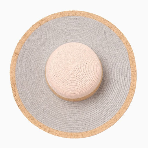 Шляпа женская MINAKU, цвет серый, розовый, размер 58