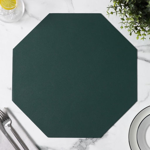 Цена за 6 шт. Салфетка сервировочная на стол «Тэм», 38×38 см, зелёная