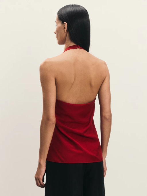 Топ-халтер с декоративной брошью / Zarina  фото 7