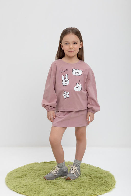 Crockid _ КР 7133/серая пудра к443 юбка для дев фото 2