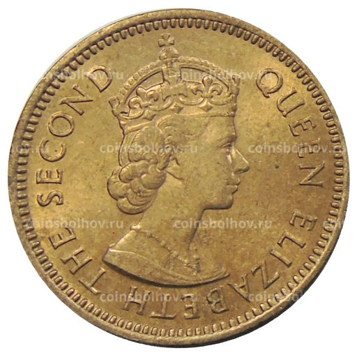 Монета 1/2 цента 1955 года Британские Восточные Карибы