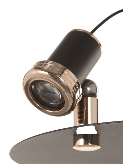Светильник «Найт» 2×5 Вт LED 4000К черный/золото 24×24×38(+150)см