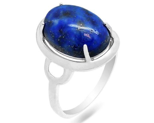 Кольцо из серебра лазурит, КП13
