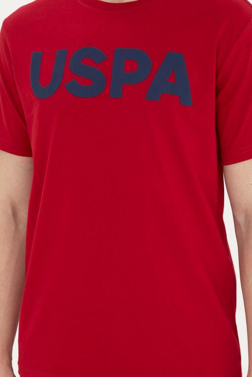 Мужская бордово-красная базовая футболка - U.s. polo assn фото 6