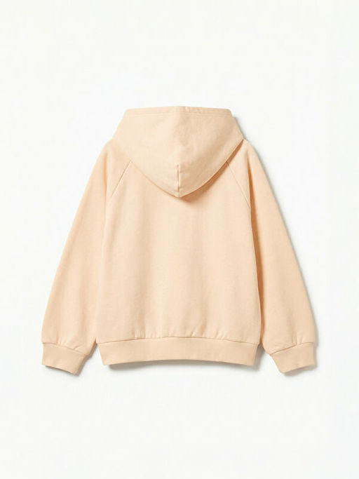 Kap??onlu K?z ?ocuk Fermuarl? Sweatshirt