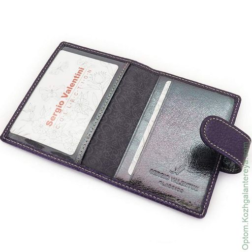 Женская кожаная визитница Sergio Valentini СВ 8140-010 фото 3