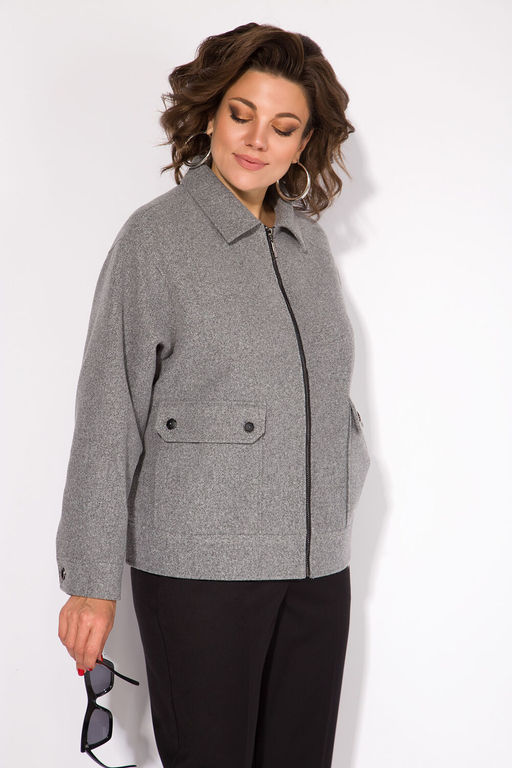 Костюм Liliana 1482БрПн серый+черный