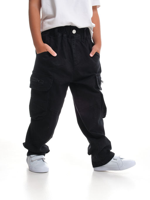 Брюки карго для мальчика 33-91234 черный - Mini maxi фото 10