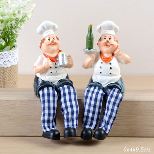Фигурка Повар висячие ножки 6х4х9,5 / JL09-051 /уп 2/144/ - ГалеонТрейд фото 4