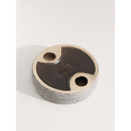 Набор аксессуаров для ванной комнаты Доляна Камень, 4 предмета (дозатор 300 мл, мыльница, 2 стакана), цвет серый  фото 7