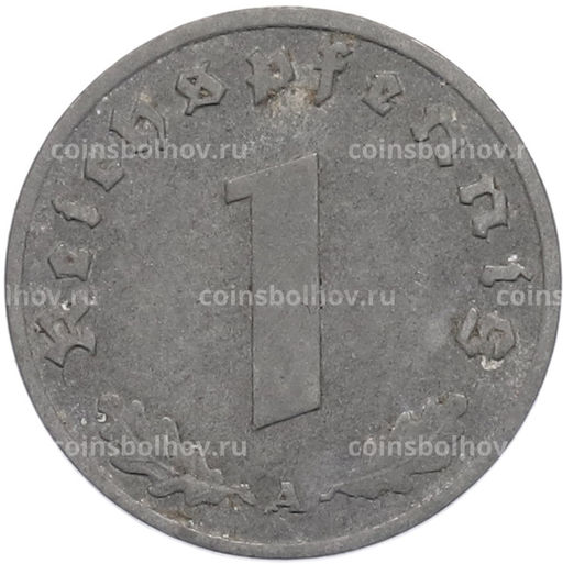 Монета 1 рейхспфенниг 1941 года A Германия