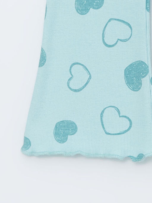 Beli Lastikli Bask?l? K?z Bebek Tayt