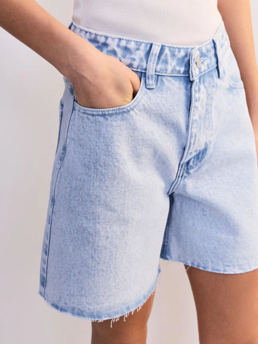 Джинсовые шорты А-силуэта ZR2605092304-100 / Zarina