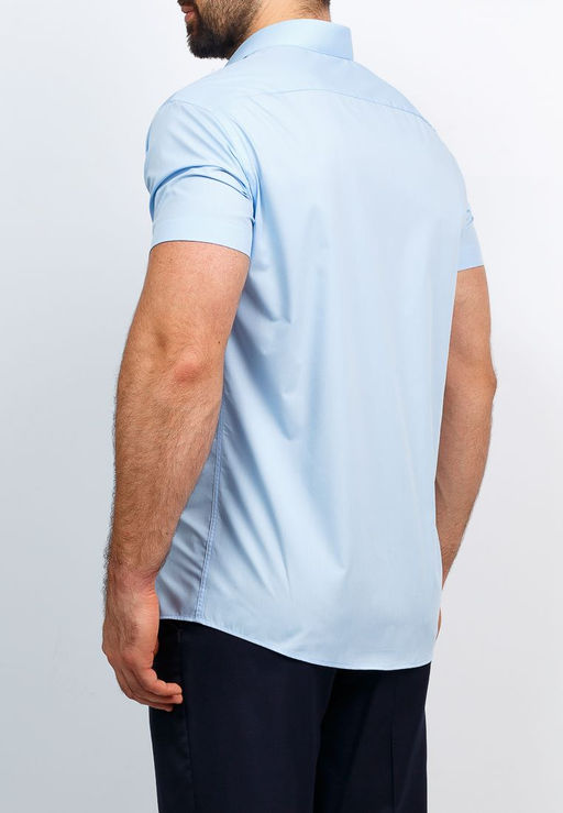 Сорочка мужская короткий рукав GREG 220/109/NBL/Z  фото 6