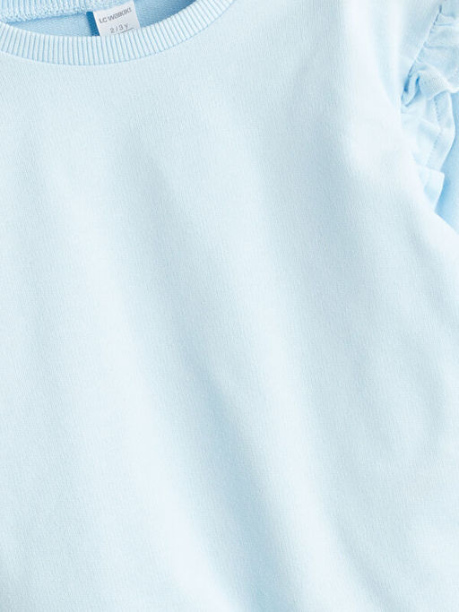 Bisiklet Yaka K?z ?ocuk Sweatshirt