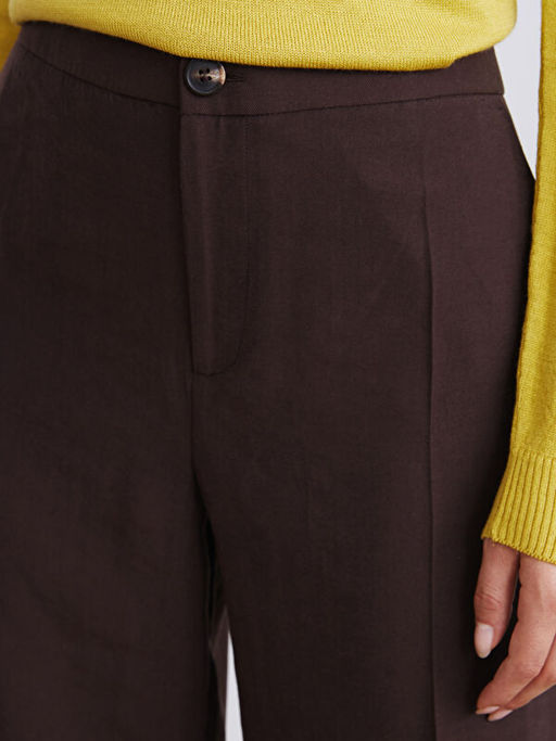 Standart Fit Geni? Pa?a Kad?n Pantolon